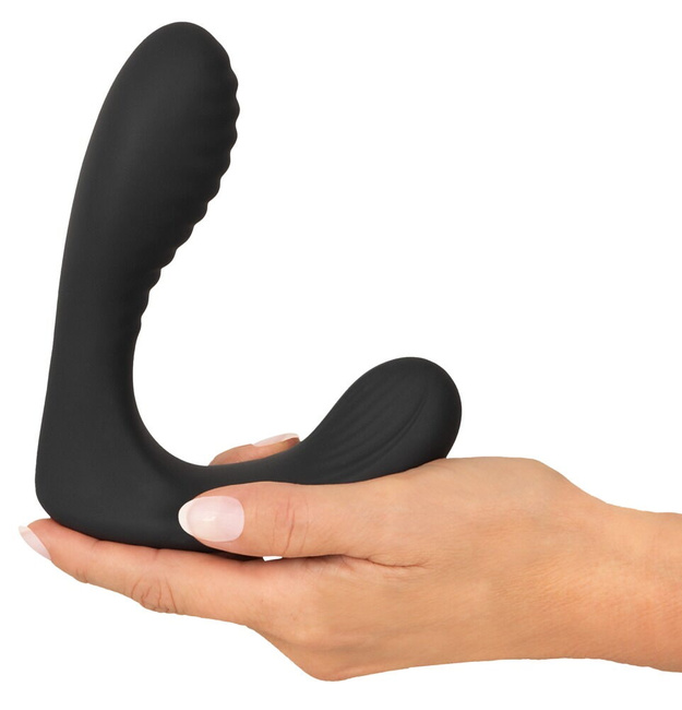 Masażer prostaty stymulator analny 2 silniki silne wibracje i stymulacja krocza na pilota 15,4 cm ø4,1 cm silikon