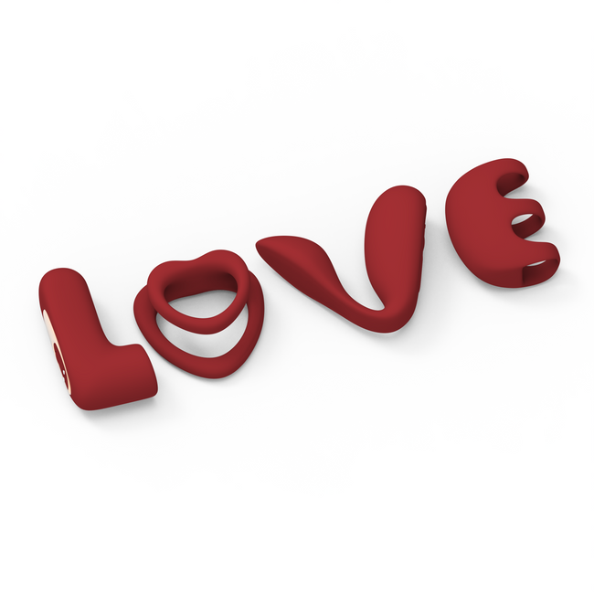 LOVE KIT 4 w 1 dla par! Super zestaw interaktywny. Przyjemność pomnożona razy cztery!