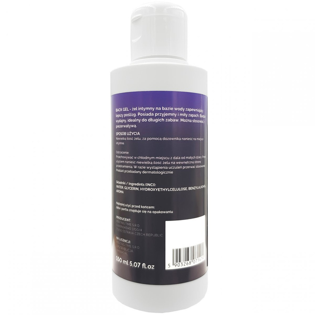 Lubrykant żel analny Back Gel nawilżający 150ml