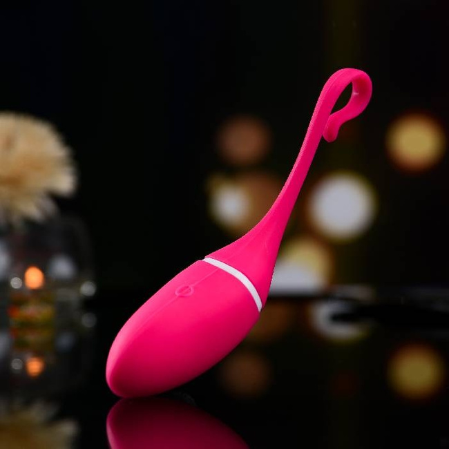 Spacerowe wibrujące jajeczko Irena sterowane aplikacją 7,5x3,5 cm, różowe