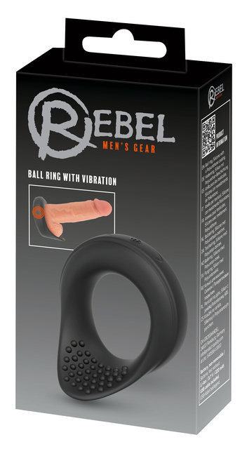 Wibrujący pierścień ring erekcyjny stymulacją jąder, 2 generatory wibracji, silikon, wodoodporny IPX7, Ø 4 cm (rozciągliwe)