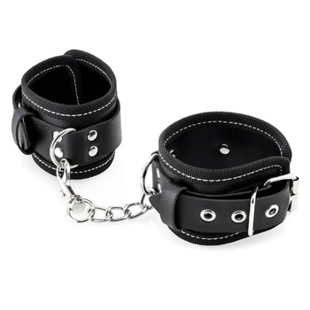 Kajdanki ze sztucznej skóry dla początkujących (czarne)