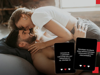 Erotyczna gra dla par, 220 kart pieszczot, dominacji i uległości