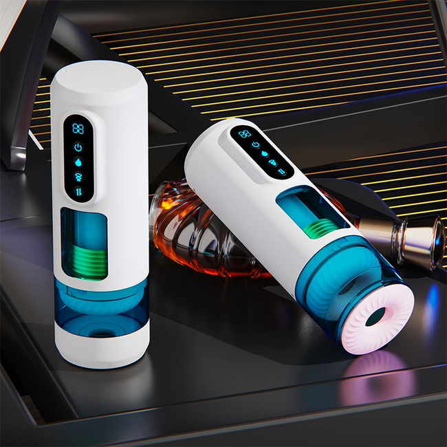 Masturbator premium, 9 trybów wibracji, posuwistości, ssania. Funkcja ogrzewania, długość 28 cm.