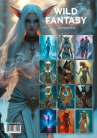 Kalendarz erotyczny z nagimi kobietami elfami w stylu fantasy „Wild Fantasy 2026”. 
