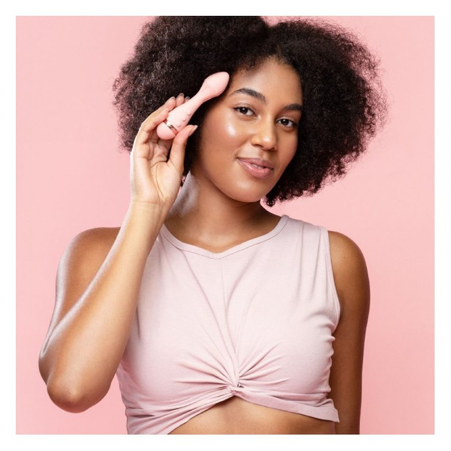 Canberra wibrator bullet, z płatkami, brzoskwiniowy Rose 2 VUSH