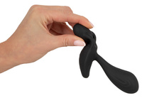 Silikonowy, dwusilnikowy, spacerowy masażer prostaty i krocza na pilota