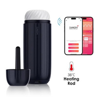 Ssąco–wibrujący masturbator sterowany smartfonem drugiej generacji SAM NEO 2 Pro z funkcja grzania