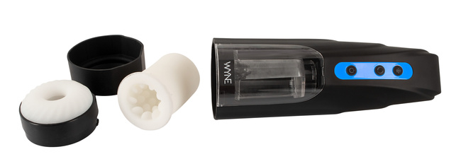 Masturbator dwusilnikowy z super silnymi funkcjami ssania i wibracjami WYNE 9