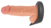 Wibrujący pierścień ring erekcyjny stymulacją jąder, 2 generatory wibracji, silikon, wodoodporny IPX7, Ø 4 cm (rozciągliwe)