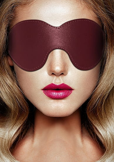 Maska na oczy w kolorze burgund