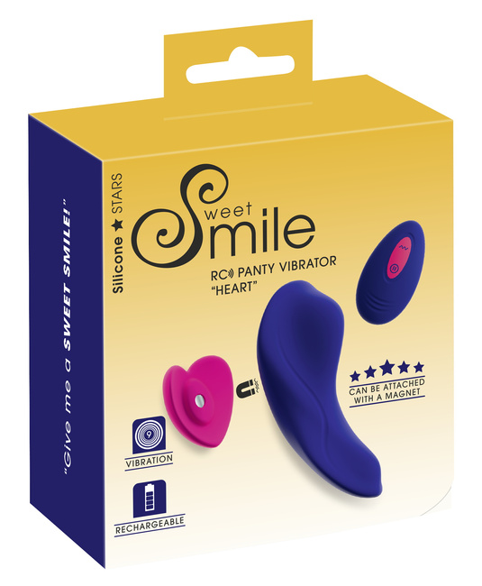 Dyskretny wibrator spacerowy do majtek z pilotem, 9 wibracji, magnetyczne mocowanie w kształcie serca