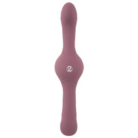 Wibrujący tytan – dildo dwustronne z ultrasilnymi wibracjami 