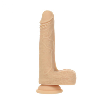 Rotująco posuwiste dildo z przyssawką i pilotem 19 cm – materiał IncrediFeel