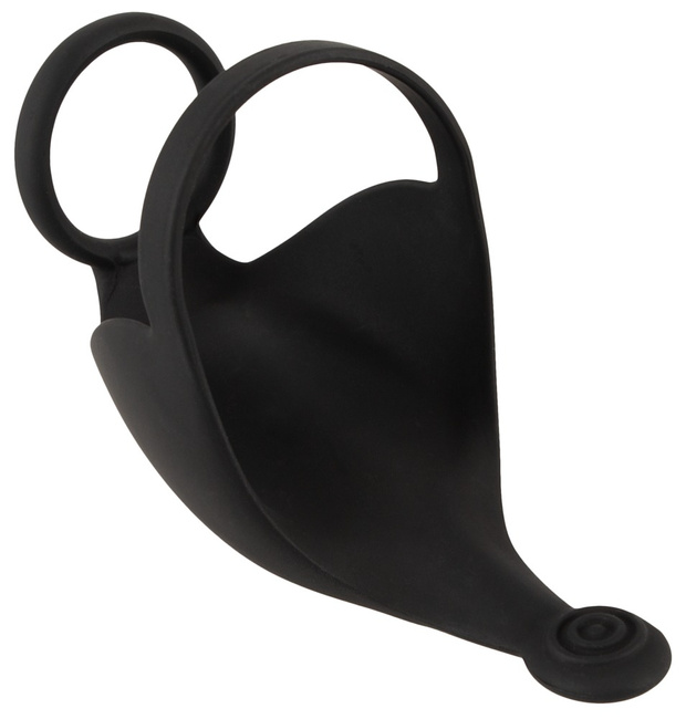 Pierścień na penisa z masażerem moszny na pilota