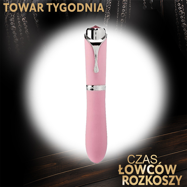 Silikonowy wibrator w kształcie długopisu (różowy)