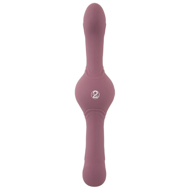 Wibrujący tytan – dildo dwustronne z ultrasilnymi wibracjami 