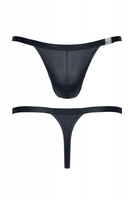 Czarne rozpinane stringi