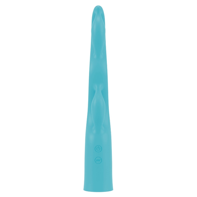 Rozkosz Fiony – bajeczny elastyczny wibrator z trzema pętlami, 3 silniki, 25 cm I wkładane 18,3 cm, silikon, IPX7