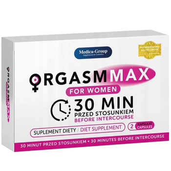 Wzmacnianie libido kobiety i wrażliwości na pieszczoty, wspomaganie sprawności seksualnej i skracanie czasu osiągania orgazmu – suplement diety dla kobiet Orgasm Max for Women kapsułki
