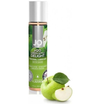 Profesjonalny lubrykant na bazie wody o smaku zielonego jabłuszka System JO H2O - Green Apple Delight 30 ml