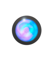 Wibrujący korek analny ze świecącym kryształkiem w nasadzie, 9 cm, sterowany pilotem, IPX7