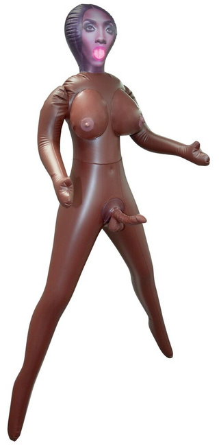 Dmuchana lalka Transsexual Love Doll EagerBae wyjmowane dildo, dwa otwory przyjemności