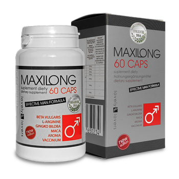 Silna erekcja powiększenie i pogrubienie penisa mocny wzwód MAXILONG 60C