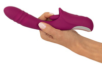 Purpurowy pieprznik – wibrator posuwisty do punktu G z liżącym królikiem do łechtaczki, 22,5 cm