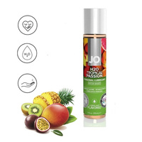 Profesjonalny lubrykant na bazie wody o smaku owoców tropikalnych System JO H2O - Tropical passion 30 ml