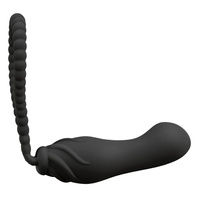 Doskonałe dopasowanie – strapon bez pasków z dającą się kształtować pętlą, dildo 11 cm, Ø max 3,2 cm