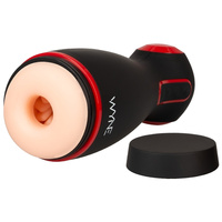 Masturbator dwusilnikowy ze sterowaną siłą nacisku na penisa, funkcją ssania i rozkosznymi kobiecymi jękami i WYNE 6