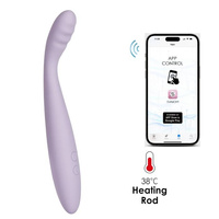 Wibrator do punktu G, podgrzewany, sterowany aplikacją, smartfonem, 18 cm, silikon, wodoodporny