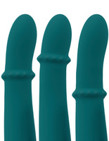 Wibrator z wędrującym pierścieniem i króliczkiem ze stymulacją pulsacyjną, 22,7 cm, silikon, 3 silniczki