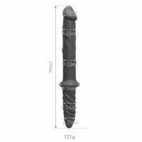 Podwójne dildo analne w kształcie śruby