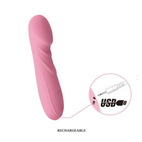 Różowy masażer łechtaczki z akumulatorem