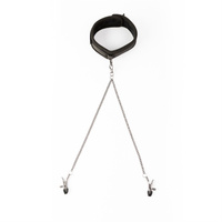 Wyściełana obroża i smycz SEI MIO, soft BDSM, bondage