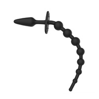 Dildo analne z ogonem z kulek