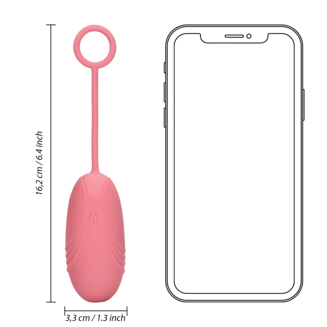 Wibrujące jajeczko klasy PREMIUM, na pilota, do treningu mięśni Kegla i jako wibrator spacerowy, płynny silikon, LoveLine