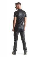 Koszula z krótkim rękawem z ekoskóry