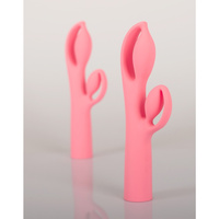 Królik Alicji – bajeczny elastyczny wibrator z królikiem do łechtaczki, 25 cm I wkładane 13,3 cm, silikon, IPX7