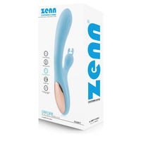 Silikonowy bardzo silnie wibrujący figlarz z królikiem z uszkami obejmującymi łechtaczkę