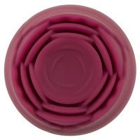 Zmysłowa Rosemary – 2w1: elastyczna, duża, silna różdżka z główką w kształcie róży + pulsacyjny wibrator punktowy, 2 silniki, kolor burgundowy  