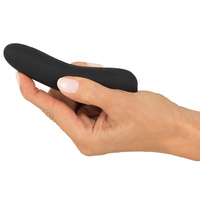 Mały śmieszek mini wibrator do torebki, super silny, wodoodporny IPX7, 12 cm, silikon, czarny