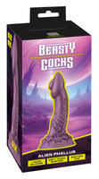 Zyfrik – złodziej rozkoszy. Fantasy dildo jak chochlik nie z tego świata. Silna przyssawka. Dł. 21,2 cm, wkładane 18 cm, Ø 4,9  cm