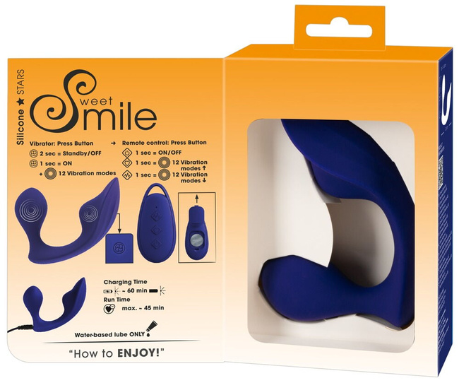 Uśmiech na spacerze – domajtkowy stymulator pochwy i wibrator analny na pilot