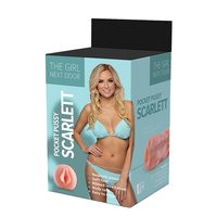 Mięciutka cipka gorącej sąsiadki Scarlett, realistyczny masturbator anatomiczny