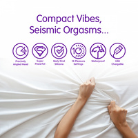 Wygięty mięciutki wibrator do punktu G, elastyczny, silikonowy, 10 trybów pracy, 12,2 cm