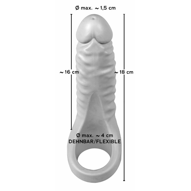 Męski strapon z ringiem erekcyjnym dildo realistyczne podwójna penetracja we dwoje 16cm wodoodporny