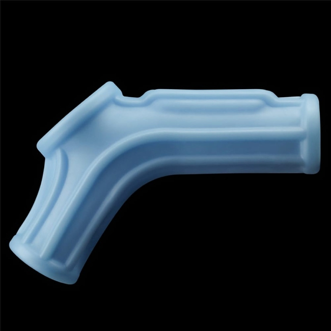 Nakładka, pierścień erekcyjny na penisa z rękawem moszny Ridge Knights Ring with Scrot Sleeve niebieski